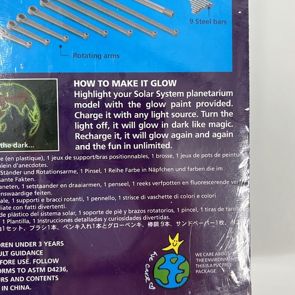 4M KidzLabs Glow In The Dark Solar System Planetarium Model NEW 8Y & Up - Picture 10 of 12